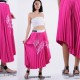 Chinos pleated skirt