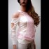 بلوز قطني مخرم 
