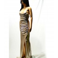 Long evening dress, sugar sprinkles, X-back, free size