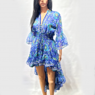Gypsy midi dress with confusing sleeves