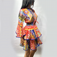 Gypsy colored short dress, one size