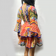 Gypsy colored short dress, one size