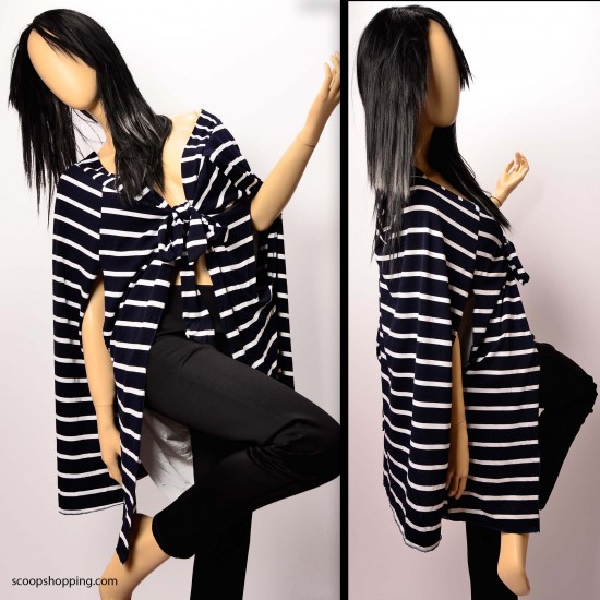 Casual striped jacket with inner lining